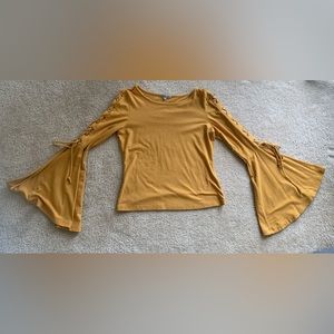 Charlotte Russe trumpet sleeve top